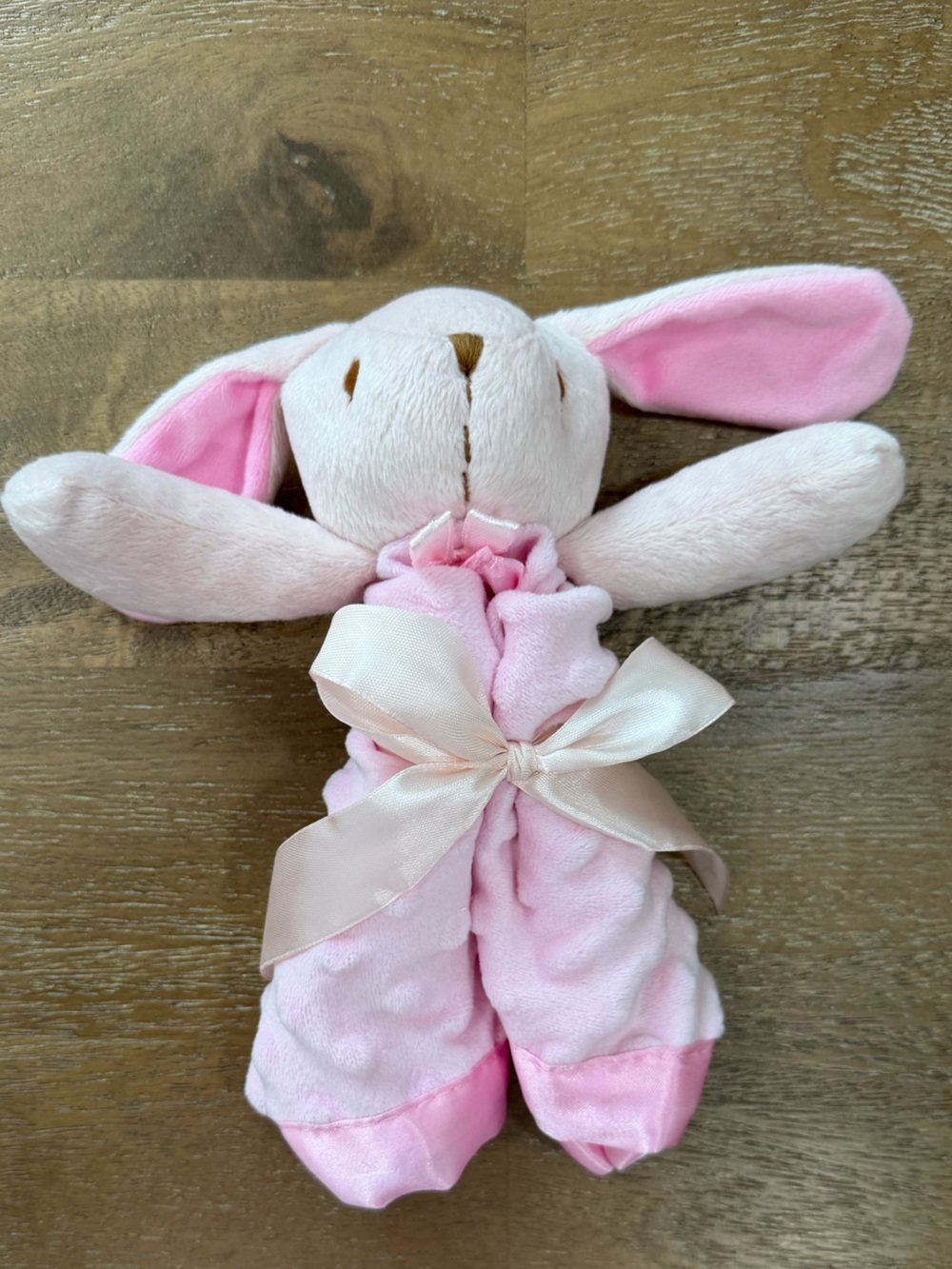 Pink Bunny Plush Lovey NWOT